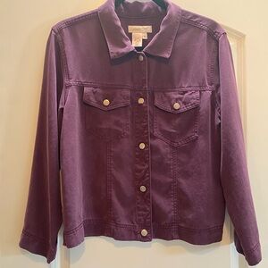 Coldwater Creek Women's Purple Jean Jacket